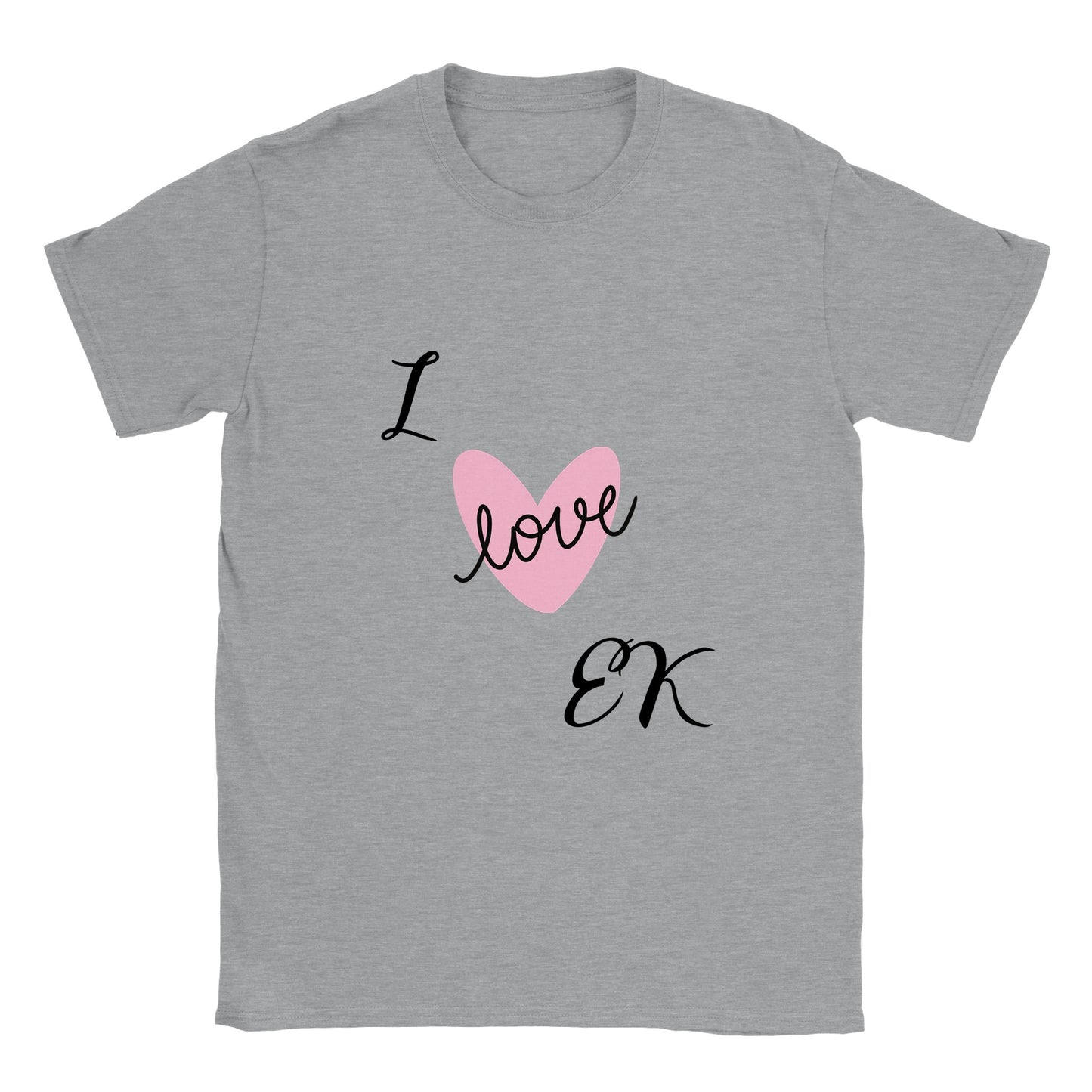 I love EK Unisex Crewneck T-shirt