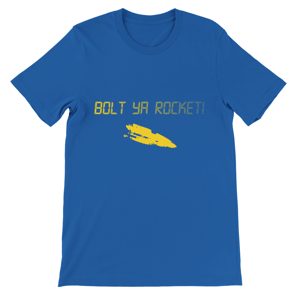 Premium Bolt Ya Rocket Unisex Crewneck T-shirt